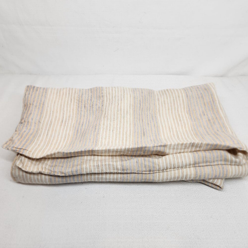LIBECO 1 Pillow Throw Case Cover 100% Linen Striped  Belgium 25"